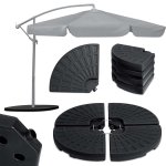 Podstawa do parasola ogrodowego Plonos 100x100 cm, czarna