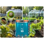 Opryskiwacz akumulatorowy Plonos PL-604, 16 l, turkusowy