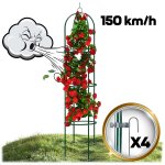 Pergola ogrodowa Plonos 200x40 cm, ciemnozielona