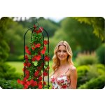 Pergola ogrodowa Plonos 200x40 cm, czarna