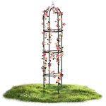 Pergola ogrodowa Plonos 200x40 cm, czarna