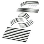 Pergola ogrodowa Plonos 200x40 cm, czarna