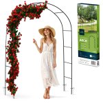 Pergola ogrodowa Plonos 240x140 cm, czarna