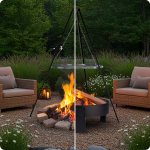 Ruszt na ognisko trójnóg 80 cm Berdsen BD-884