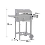 Grill węglowy z pokrowcem Berdsen BD-892 czarny