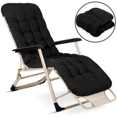 Leżak ogrodowy składany z poduszką Sofotel ChillWell