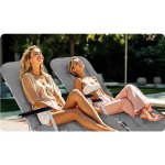 Leżak ogrodowy składany z poduszką Sofotel ChillWell szary