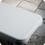 Ławka ogrodowa składana Plonos 183x28x43 cm, biała