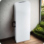 Ławka ogrodowa składana Plonos 183x28x43 cm, biała