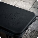 Ławka ogrodowa składana Plonos 183x28x43 cm, czarna