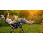 Leżak ogrodowy składany z poduszką Sofotel ChillWell zestaw 2 szt szary