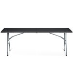 Stół ogrodowy składany Plonos 244x75x74 cm, czarny