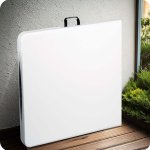 Stół ogrodowy składany Plonos 244x75x74 cm, biały