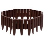 Obrzeże ogrodowe Plonos 27,5x24 cm, 8 szt., brązowe