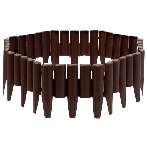 Obrzeże ogrodowe Plonos 27,5x24 cm, 8 szt., brązowe