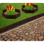 Obrzeże ogrodowe Plonos 27,5x24 cm, 8 szt., brązowe