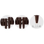 Obrzeże ogrodowe Plonos 27,5x24 cm, 8 szt., brązowe