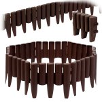 Obrzeże ogrodowe Plonos 27,5x24 cm, 8 szt., brązowe