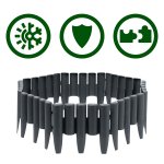 Obrzeże ogrodowe Plonos 27,5x24 cm, 8 szt., szare