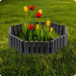 Obrzeże ogrodowe Plonos 27,5x24 cm, 8 szt., szare