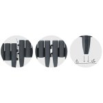 Obrzeże ogrodowe Plonos 27,5x24 cm, 8 szt., szare