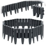 Obrzeże ogrodowe Plonos 27,5x24 cm, 8 szt., szare