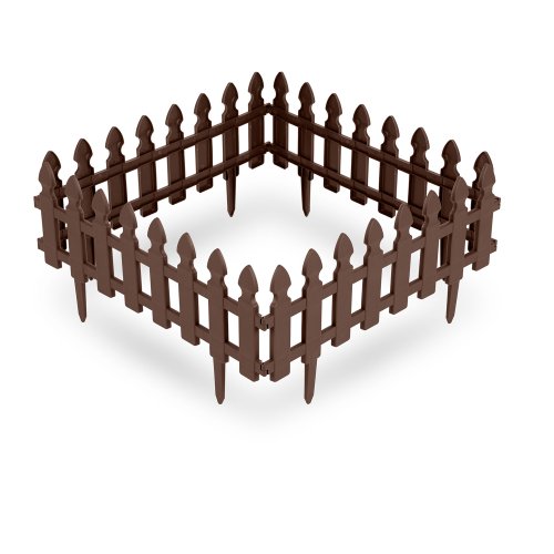 Obrzeże ogrodowe Plonos 60x30 cm, 4 szt., brązowe