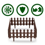 Obrzeże ogrodowe Plonos 60x30 cm, 4 szt., brązowe