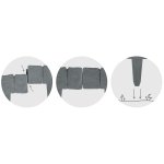 Obrzeże ogrodowe Plonos 25x23 cm, 10 szt., szare