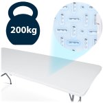 Stół ogrodowy składany Plonos 180x74x74 cm, biały