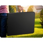 Stół ogrodowy składany Plonos 180x74x74 cm, czarny