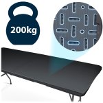 Stół ogrodowy składany Plonos 180x74x74 cm, czarny