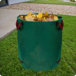 Kosz ogrodowy Plonos 67x76 cm, 272 l, zielony