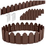 Obrzeże ogrodowe Plonos 60x23,5 cm, 4 szt., brązowe