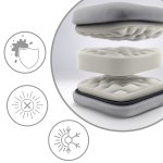 Leżak ogrodowy składany z poduszką Sofotel ChillWell zestaw 2 szt szary