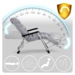 Leżak ogrodowy składany z poduszką Sofotel ChillWell zestaw 2 szt szary