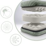 Leżak ogrodowy składany z poduszką Sofotel ChillWell zestaw 2 szt jasno zielony