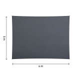 Żagiel przeciwsłoneczny Plonos 3x4 m, szary