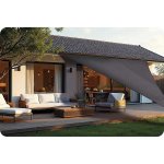 Żagiel przeciwsłoneczny Plonos 4x4 m, szary