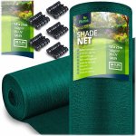 Siatka cieniująca Plonos 1,5x25 m 140 g, zielona