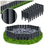 Obrzeże ogrodowe Plonos 27,5x24 cm, 8 szt., szare