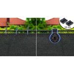 Siatka cieniująca Plonos 1,5x25 m 110 g, szara