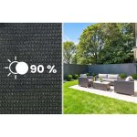 Siatka cieniująca Plonos 1,5x50 m 140 g, szara