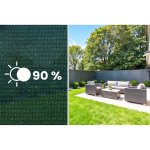 Siatka cieniująca Plonos 1,5x50 m 140 g, zielona