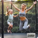Trampolina ogrodowa 10ft/312cm z siatką wewnętrzną i drabinką Neo-Sport