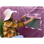 Tunel foliowy Plonos 2x3 m (6 m²), różowy - zestaw ze sznurkiem 100 m