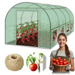 Tunel foliowy Plonos 2,5x4 m (10 m²), zielony - zestaw ze sznurkiem 100 m