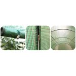 Tunel foliowy Plonos 2x3 m (6 m²), zielony - zestaw ze sznurkiem 100 m