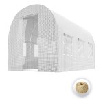 Tunel foliowy Plonos 2x3,5 m (7 m²), biały - zestaw ze sznurkiem 100 m