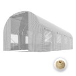 Tunel foliowy Plonos 2x4,5 m (9 m²), biały - zestaw ze sznurkiem 100 m